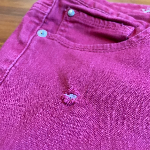 Express Zelda Ultra Low Rise Red Leggings - Picture 7 of 8